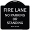 Signmission Michigan Fire Lane No Parking or Standing Heavy-Gauge Aluminum Sign, 18" x 18", BS-1818-23876 A-DES-BS-1818-23876 - alternate 1